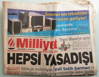 Milliyet Gazetesi 12 Şubat 2000 Demirel den Vekile Kıyak-GZ37650 - 1