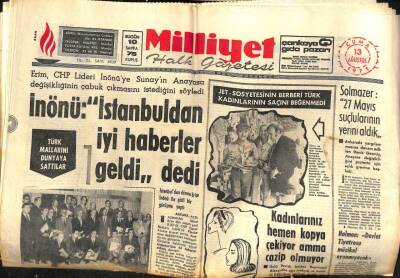 Milliyet Gazetesi 13 Ağustos 1971 - Suriye Ürdün İle İlişkilerini Kesti GZ59631 - 1