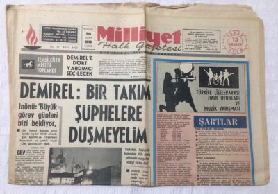 Milliyet Gazetesi 13 Aralık 1970 - İngilterede Olağan Üstü Hal İlan Edildi - GZ15819 - 2