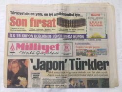 Milliyet Gazetesi 13 Aralık 1992 - Japon Türkler - GZ15739 - 2