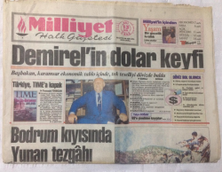 Milliyet Gazetesi 13 Ekim 1992 - Demirelin Dolar Keyfi - GZ15939 - 2