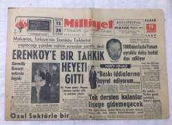 Milliyet Gazetesi 13 Eylül 1964 - Erenköye Bir Tahkik Heyeti Gitti - GZ17124 - 2