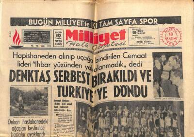 Milliyet Gazetesi 13 Kasım 1967 - Rauf Denktaş Serbest Bırakıldı Ve Yurda Döndü GZ58808 - 1