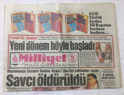 Milliyet Gazetesi 13 Kasım 1990 - TBMMde Mescit Kapatılıyor - GZ15690 - 2