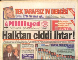 Milliyet Gazetesi 13 Kasım 1993 - Müjde Ar: Para İçin Kötü Film Yapmam - Galatasaray, Barcelona'yı Yener GZ3213 - Gökçekoleksiyon