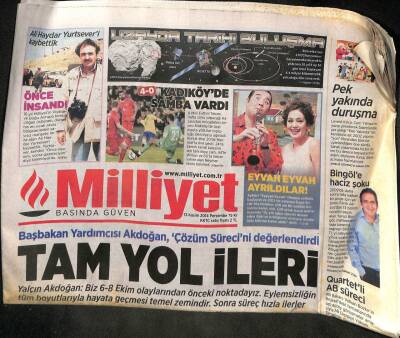 Milliyet Gazetesi 13 Kasım 2014 - İvana Sert Ayrıldı Artık Tek Aşkım Oğlum GZ100603 - 1