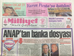 Milliyet Gazetesi 13 Mart 1993 - ANAPTan Banka Dosyası - GZ12716 - 2