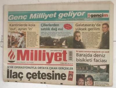Milliyet Gazetesi 13 Mart 2007 - İstanbul Ucuz Atlattı GZ8398 - 1