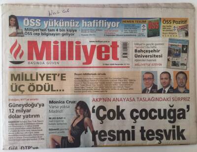 Milliyet Gazetesi 13 Mart 2008 - AKPnin Anayasa Taslağındaki Sürpriz Çok Çocuğa Resmi Teşvik GZ28013 - 1
