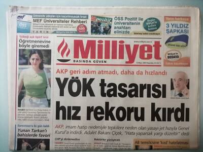 Milliyet Gazetesi 13 Mayıs 2004 Yök Tasarısı Hız Rekoru Kırdı -GZ14644 - 1