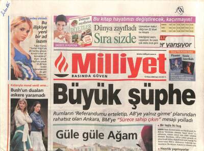 Milliyet Gazetesi 13 Nisan 2004 - İstanbulun Yağmalanması , Haçlılardan 800 Yıl Sonra Gelen Özür GZ96691 - 1
