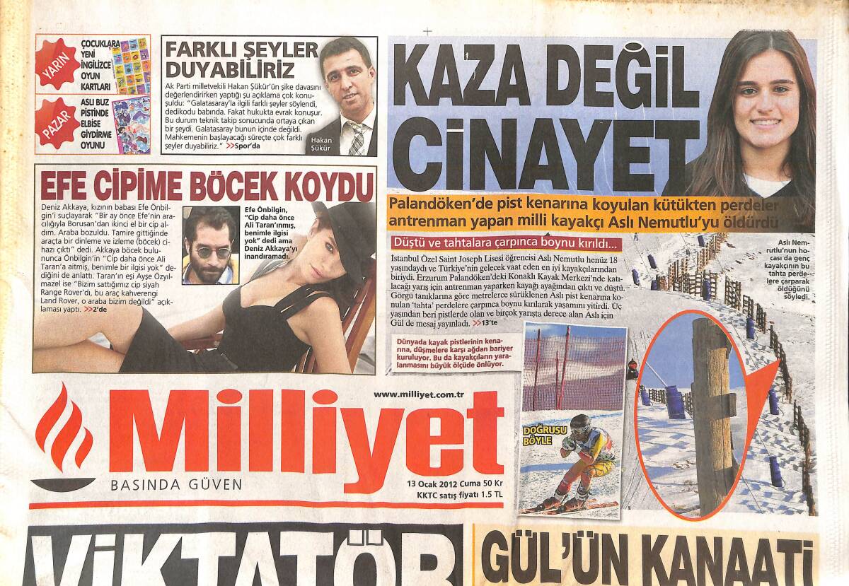 Milliyet Gazetesi 13 Ocak 2012 - Abdullah Gül'ün Kanaati Yüce Divan - Gülse Birsel'in Yeni Dizisi Başlıyor! GZ136933 - 1