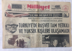 Milliyet Gazetesi 13 Şubat 1976 - Türkiyede Rüşvet Tam Yetkili Ve Yüksek Kişilere Ulaşamadı - GZ17516 - 1