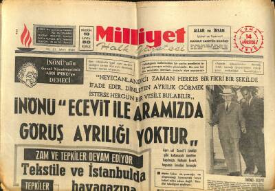 Milliyet Gazetesi - 14 Ağustos 1970 - 200 Dolardan Fazla Döviz Alınabilecek GZ110757 - 1