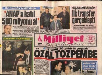 Milliyet Gazetesi - 14 Aralık 1986 - Semra Özal, Naim Süleymanoğlu GZ110858 - 1