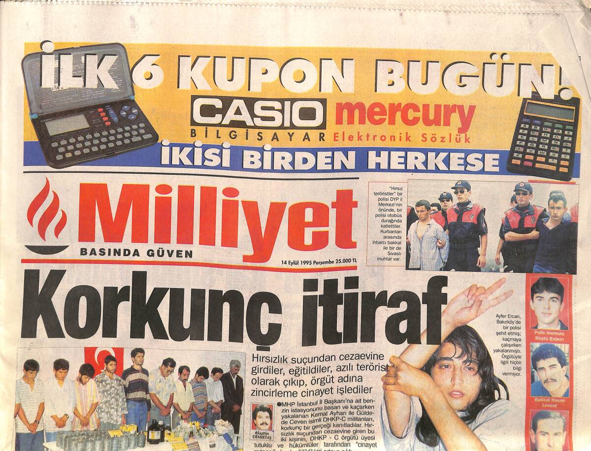 Milliyet Gazetesi 14 Eylül 1995 - Tomris Hanım'a Şok - Çiller Baykal'a Aracı Gönderdi GZ157422 - 1