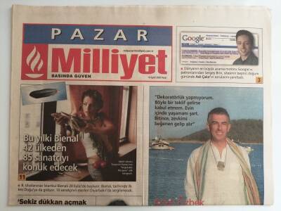 Milliyet Gazetesi 14 Eylül 2003 Arzum Onanla Özel Röportaj -GZ14553 - 1