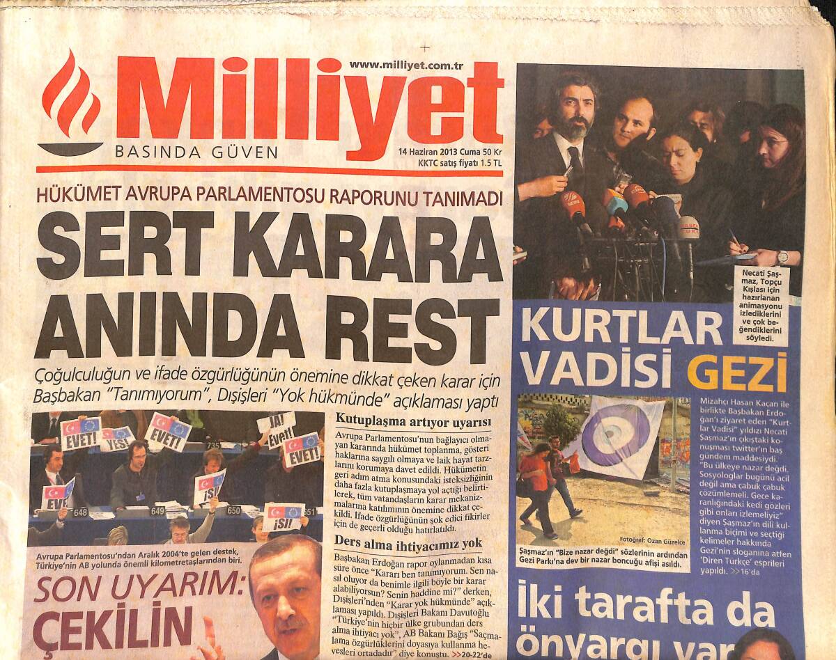Milliyet Gazetesi 14 Haziran 2013 - Kurtlar Vadisi Gezi - Hülya Avşar: İki Tarafta Da Önyargı Var GZ154884 - 1