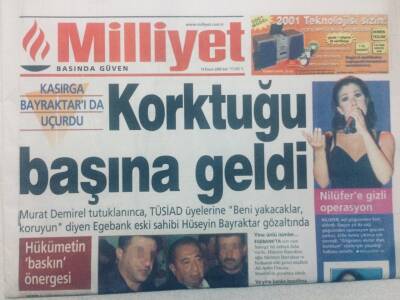 Milliyet Gazetesi - 14 Kasım 2000 - Nilüfere Gizli Operasyon,Türkan Şoray Yeşilçamın En Pahalı Filminde Oynayacak GZ46555 - 1