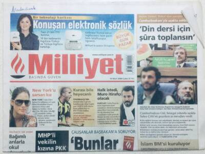 Milliyet Gazetesi 14 Mart 2008 - MHPli Vekilin Kızına PKK Gözaltısı GZ43042 - 1