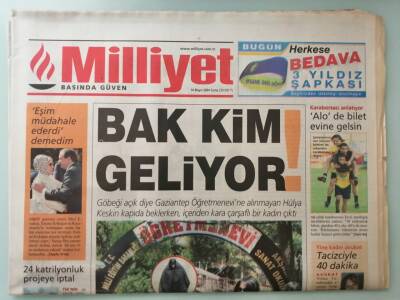 Milliyet Gazetesi 14 Mayıs 2004 Eurovision Öncesi Stres Attılar GZ14640 - 1