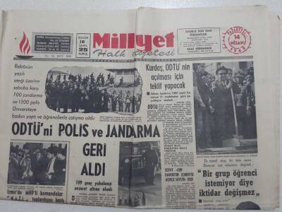 Milliyet Gazetesi - 14 Nisan 1969 - ODTÜni Polis Ve Jandarma Geri Aldı GZ112181 - 1