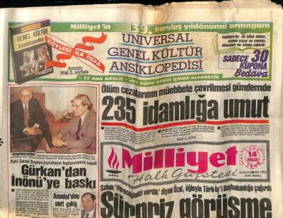 Milliyet Gazetesi 14 Nisan 1989 - Doğum Günü Hediyesi GZ56705 - 1
