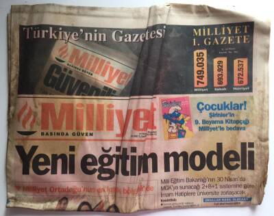 Milliyet Gazetesi 14 Nisan 1997 - Yeni Eğitim Modeli 2- 8-1 GZ39020 - 1
