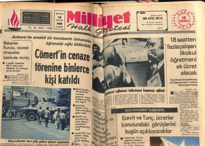 Milliyet Gazetesi 14 Temmuz 1978 - 18 Saatten Fazla Çalışan Öğretmen Ek Ücret Alacak GZ58918 - 1