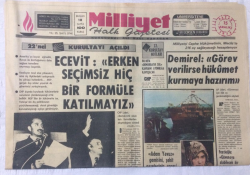 Milliyet Gazetesi 15 Aralık 1974 - OlcayKıbrısta Artık Tek Hükümet Yoktur - GZ15961 - 1