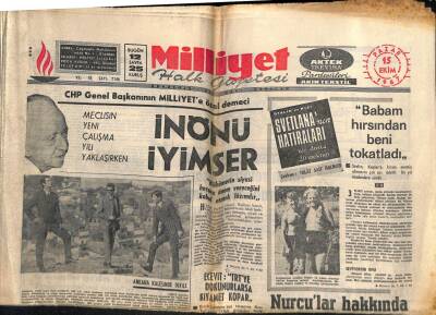 Milliyet Gazetesi 15 Ekim 1967 - Yıldız Sanatçılar Ajda Pekkan Gönül Yazar Taç Giyme Balosunda Yer Alacaklar GZ58817 - 1