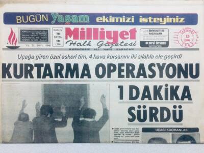 Milliyet Gazetesi 15 Ekim 1980 - Kurtarma Operasyonu 1 Saat Sürdü GZ41809 - 1