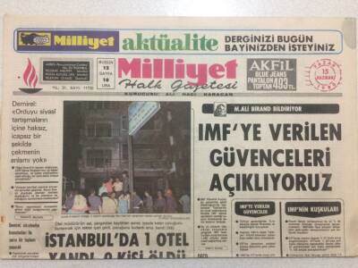 Milliyet Gazetesi 15 Haziran 1980 - IMFe Verilen Güvenceleri Açıklıyoruz GZ51669 - 1
