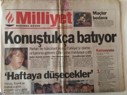 Milliyet Gazetesi - 15 Mayıs 1997 - Çiller Konuştukça Batıyor GZ43939 - 2