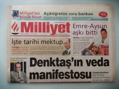 Milliyet Gazetesi 15 Nisan 2005 Herkes Düğün Beklerken Onlar Ayrılığı Seçti -GZ14635 - 1