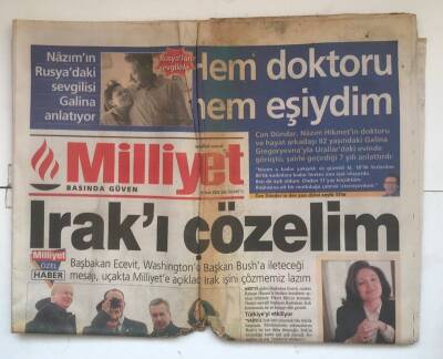 Milliyet Gazetesi 15 Ocak 2002 - Avrupa Şeriata Karşı GZ7552 - 1