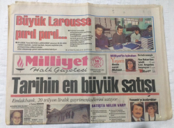 Milliyet Gazetesi 16 Aralık 1992 - Tarihin En Büyük Satışı - GZ15709 - 1