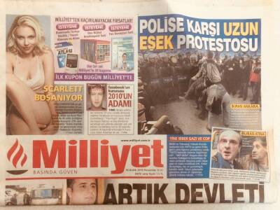 Milliyet Gazetesi 16 Aralık 2010 - Ünlüler Twitterda Flörtleşiyor GZ40184 - 1