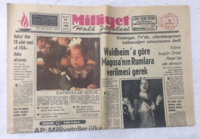 Milliyet Gazetesi 16 Eylül 1975 - Fenerbahçe Benfica Maçı İçin Lizbona Gitti - GZ17577 - 2