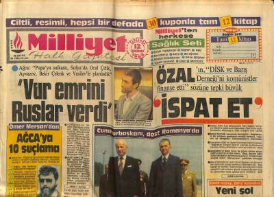 Milliyet Gazetesi - 16 Haziran 1985 - Mehmet Ali Ağca Vur Emrini Rusya Verdi GZ110764 - 1