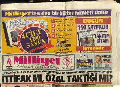 Milliyet Gazetesi - 16 Haziran 1986 - İttifak mı Özal Taktiği mi? GZ110834 - 1