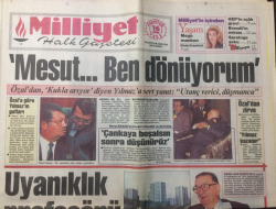 Milliyet Gazetesi 16 Kasım 1992 - Mesut..Ben Dönüyorum - GZ12649 - 2