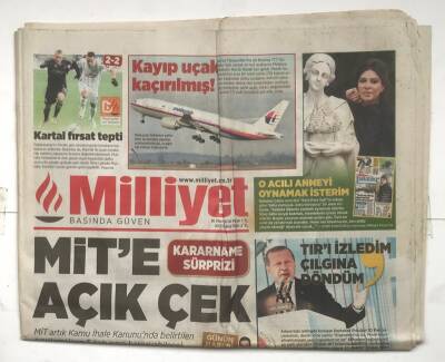 Milliyet Gazetesi 16 Mart 2014 - Arabalı Vapurda Dehşet Anları GZ7042 - 2