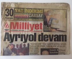 Milliyet Gazetesi 16 Mayıs 1996 - Anayasa Mahkemesi 53. Hükümetin Güvenoylamasını İptal Etmesi Krize Yol Açtı GZ11103 - 1