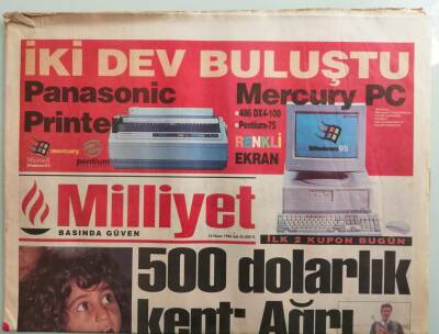 Milliyet Gazetesi 16 Nisan 1996 Ahmet Özal Yine Ödemedi -GZ37700 - 1
