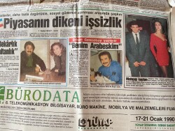 Milliyet Gazetesi 16 Ocak 1990 - Orhan Gencebay Yazıyor: Benim Arabeskim - Ajda Pekkan'ın Sürprizi GZ149302 - 2