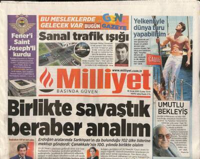 Milliyet Gazetesi 16 Ocak 2015 - Orhan Pamukun Kitabı 180 Bin Sattı - Kıvanç Tatlıtuğ Yelkenliyle Dünya Turu Yapabilirim GZ106068 - 1