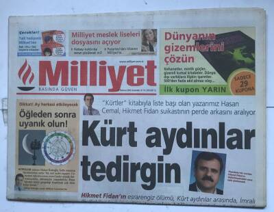 Milliyet Gazetesi 16 Temmuz 2005 - Kürt Aydınlar Tedirgin GZ8569 - 1