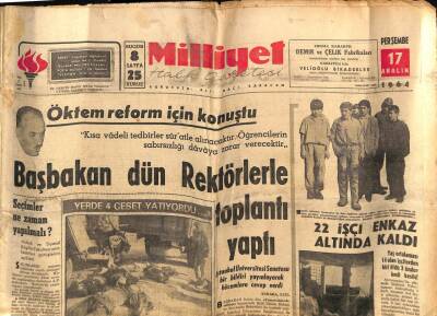 Milliyet Gazetesi 17 Aralık 1964 - Başbakan Dün Rektörlerle Toplantı Yaptı GZ59434 - 1