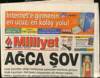 Milliyet Gazetesi 17 Haziran 2000 - Sivasta Son Karar 33 İdam - Nadirin Evi Madonnanın GZ123352 - 1